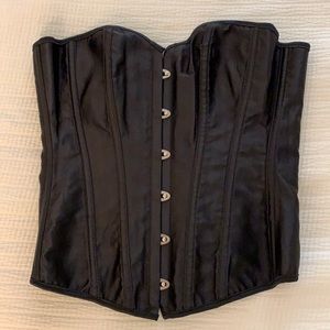Black Satin Corset